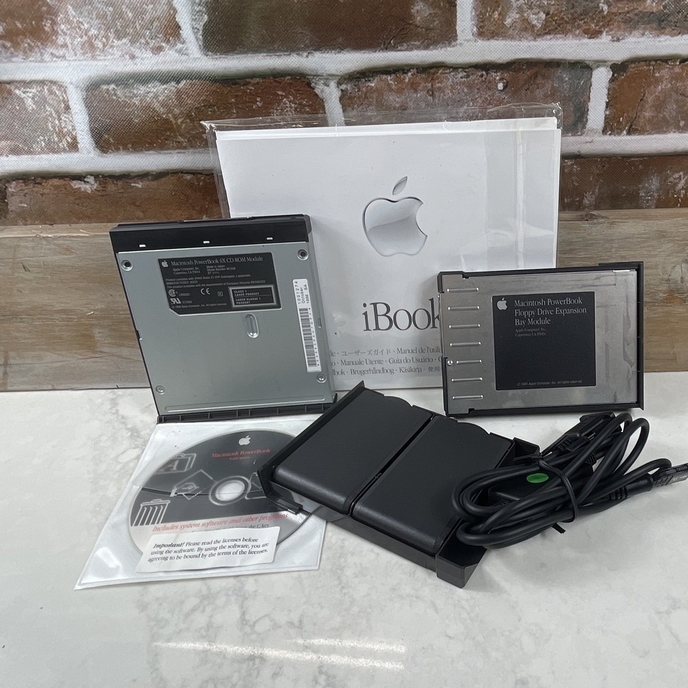 Apple Vintage PowerBook CD-ROM Module M1248 & Floppy Drive Expansion Bay Module